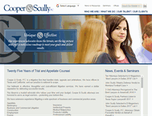 Tablet Screenshot of cooperscully.com